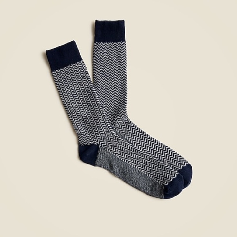 J.Crew Zigzag multi color socks